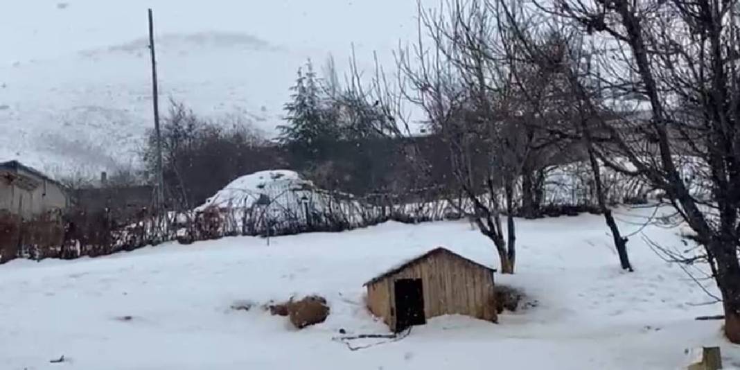 Kar bastırdı bembeyaz güne uyanıldı! Yarım metreye ulaşan kar su sıkıntısı çeken köylüye umut oldu 2